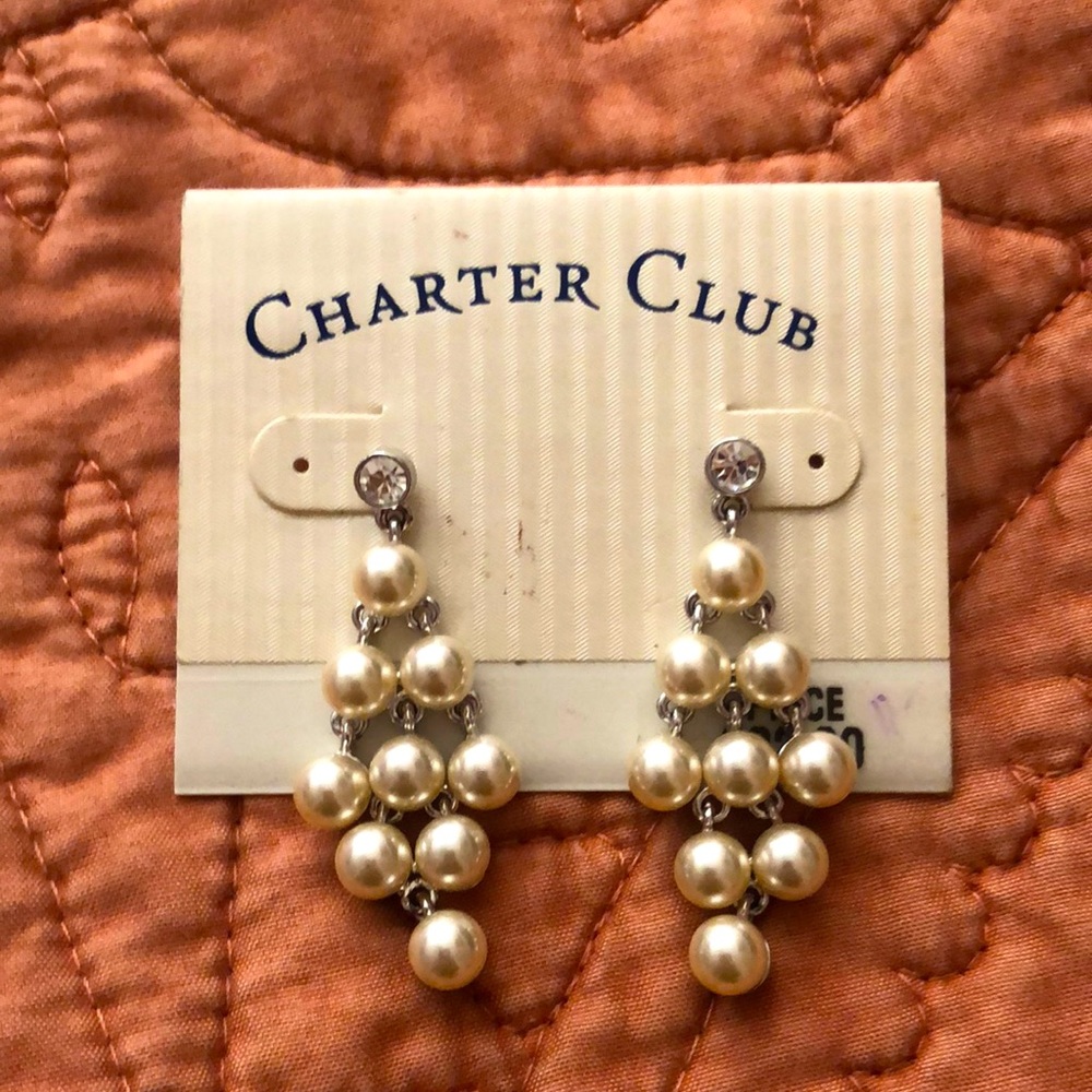NWT- Pearl earrings - Charter Club